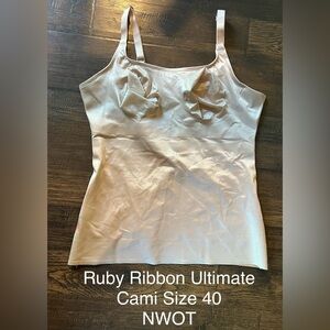 Ruby Ribbon Ultimate Cami Pale Color Size 40. NWOT